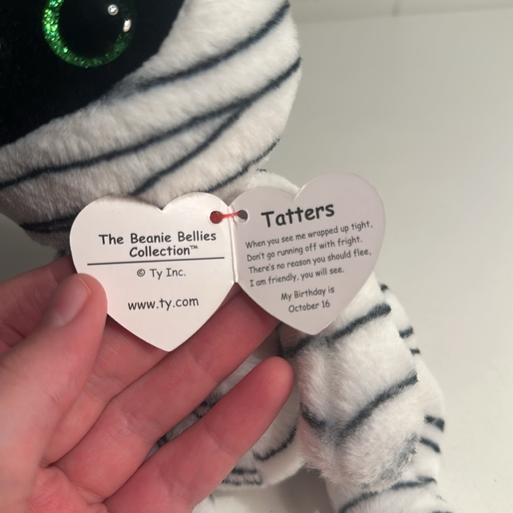 🖤 5/$30🖤 Ty Beanie Bellies LOT OF 2 Taters Mummy & Snapper Frog Halloween 👻 - Picture 9 of 17